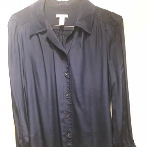 Jcrew silk button down blouse